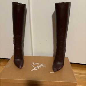 Christian Louboutin Brown Knee high boots, size 38.5